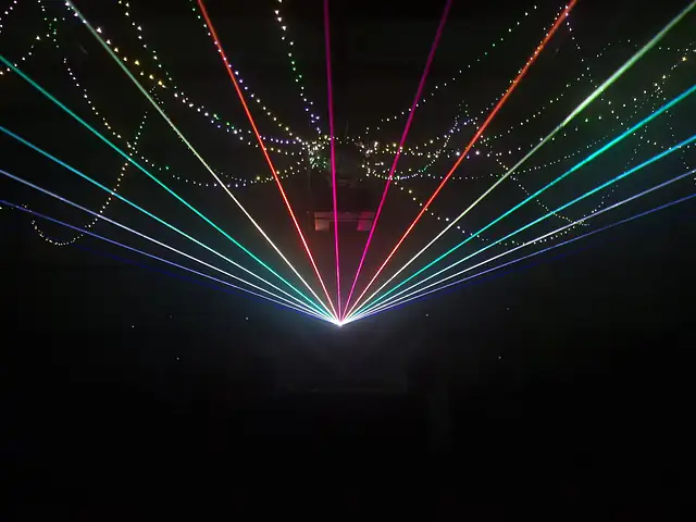 Laser-Demonstration · Halle in Austin, Texas