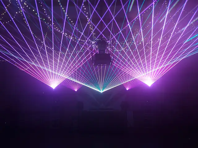 Laser-Demonstration · Halle in Austin, Texas