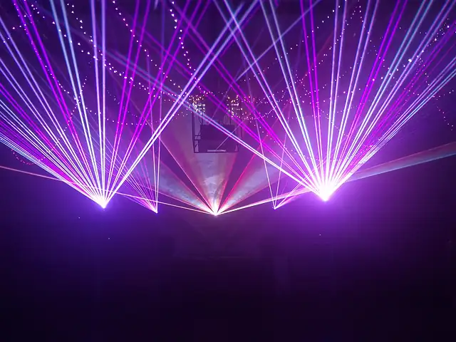 Laser-Demonstration · Halle in Austin, Texas
