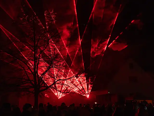 Open-Air-Lasershow · Dorfplatz Bohlingen